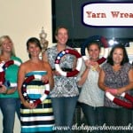 craft night yarn wreath