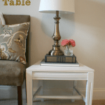 upcycled chair to side table