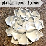 plastic spoon flower