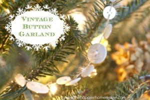 Vintage Button Garland