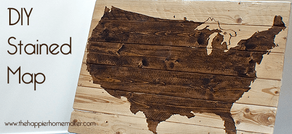 diy stained us map