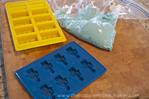 making lego chocolates