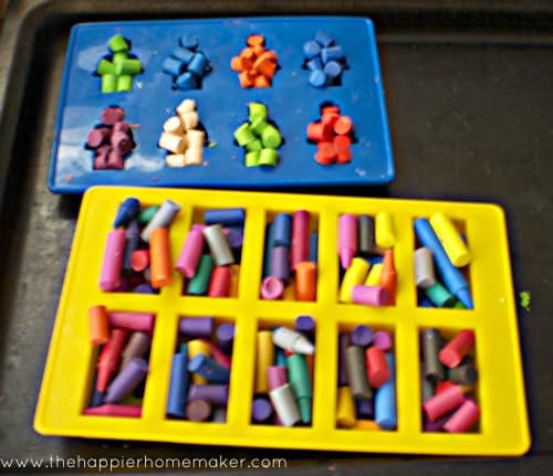 making lego crayons