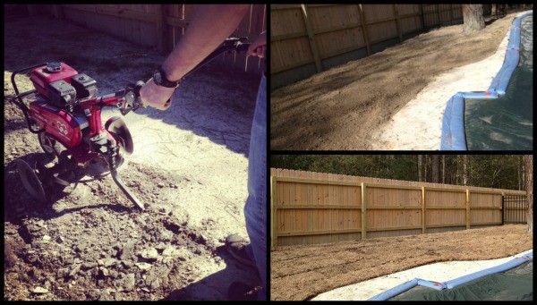 laying sod Collage
