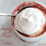 mini cakes with whipped cream