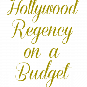 hollywood regency on a budget