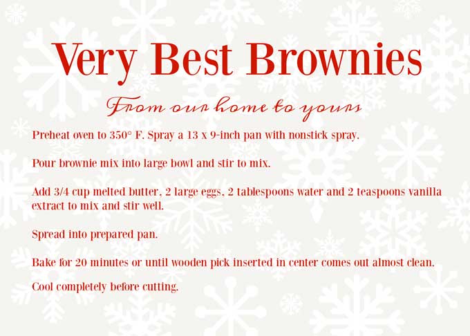 Brownie Mix in a Jar with Free Printable Recipe Card