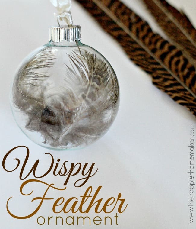 wispy feather ornament