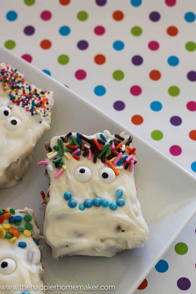 Monster Chocolate Covered Cereal Treats The Happier Homemaker